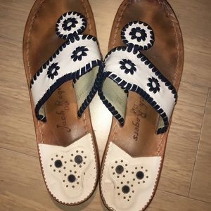 Jack Rogers Sandals - Blue and White